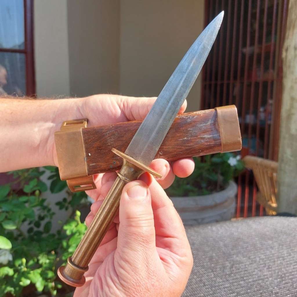 Knives & Daggers WW2 GERMAN NAVY DIVERS KNIFE VINTAGE REPLICA BRASS